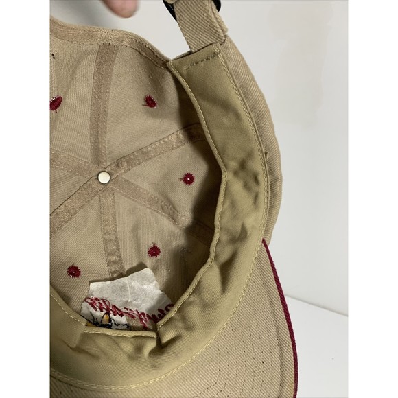 Chrysalis San Sun Tan / Red Adjustable Strap Hat Cap - Picture 11 of 12